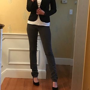 JCrew matchstick grey cords 26T